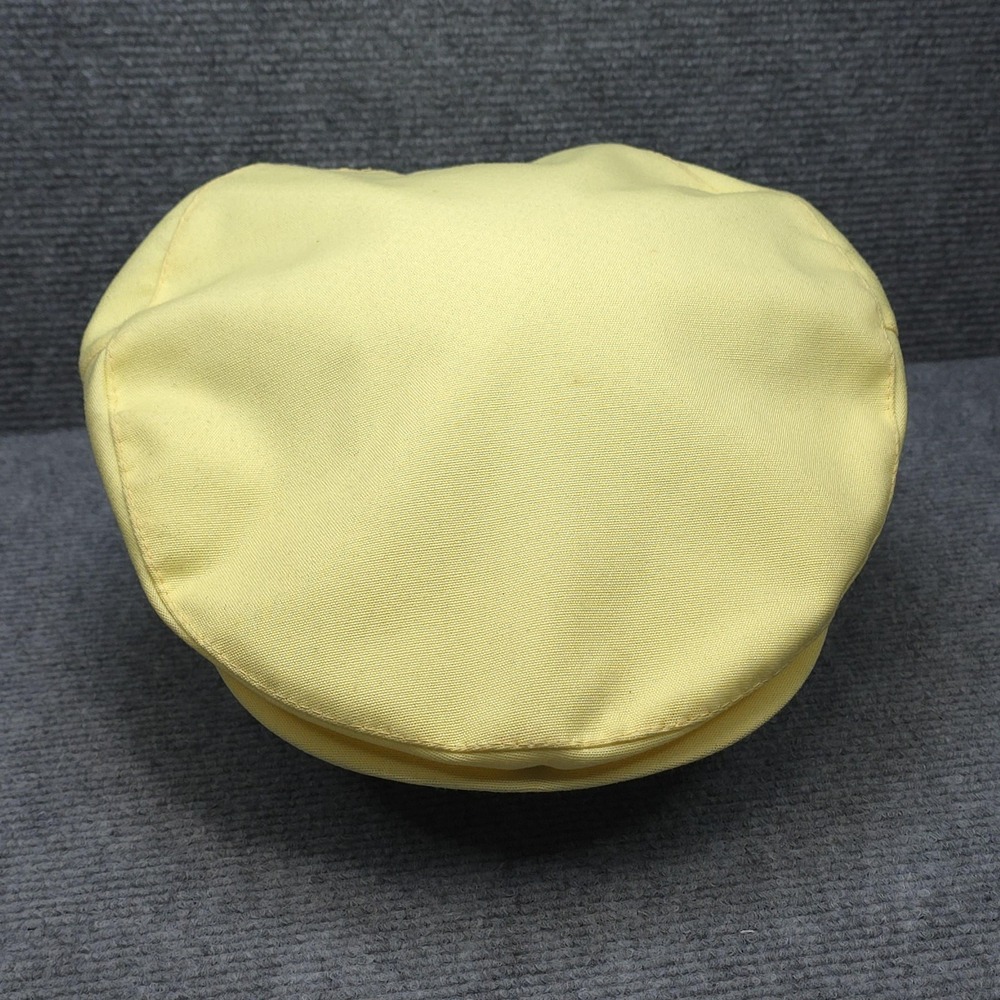 Vintage Imperial Ivy Flat Cap Hat Mens One Size Yellow Lightweight USA Made Golf